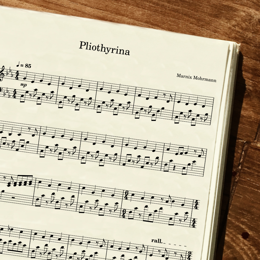 'l'île' album sheet music Pliothyrina sheet music